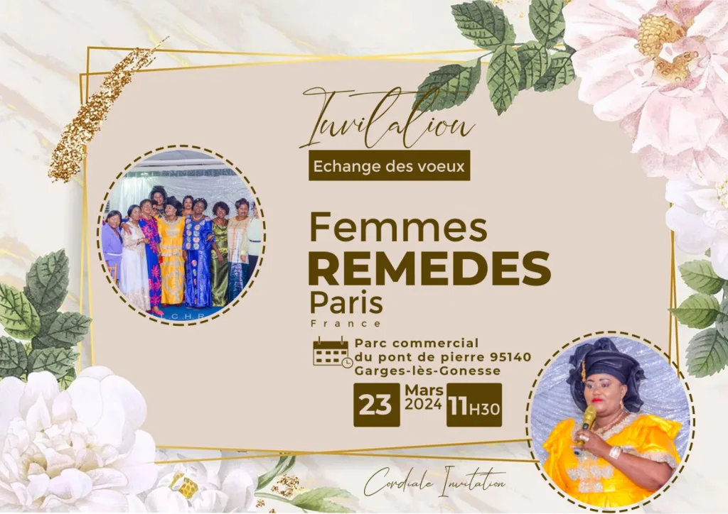 Affiche : Invitation pour les Femmes Remèdes de Paris